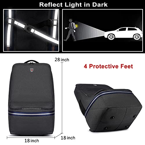 Car Seat Travel Bag, Infant Seat Travel Backpack With Padded And Adjustable Shoulder Strap, Car Seat Travel Backpack For Airplane, Large Gate Check Bag For Airplane, Car Seat Bags For Travel, Dark Grey #TOP3