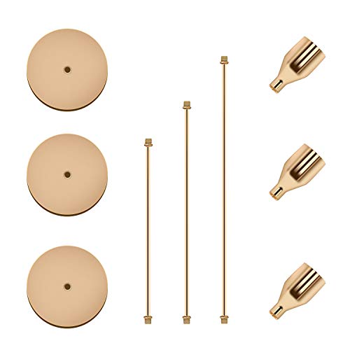 image for Urban Deco Taper Candle Holders Gold Table Decorative Candlestick Hold