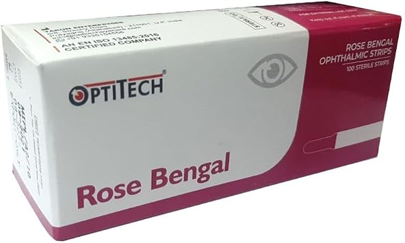 Rose Bengal Ophthalmic Strips_Pack of 100pcs