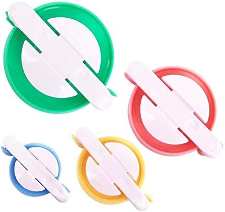 Pom Pom Maker 8Pcs Different Sizes DIY Pompom Maker Kit Plastic Fluff Ball Weaver Needle Craft Tool Set