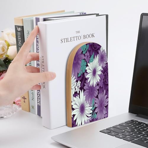 Sujetalibros antideslizantes que evitan la caída de libros grandes en estanterías 7
