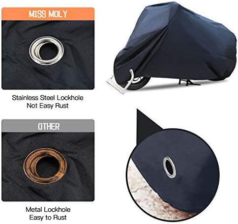 Miniatura 6 de Rich Choices XXXL - Funda impermeable para motocicleta de 116 pulgadas, para Harley Davidson Street Glide Touring Road King Electra Glide Classic