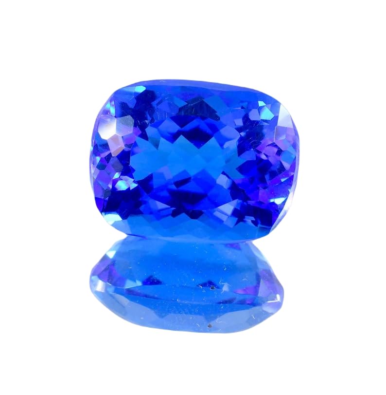 Tanzanite naturelle en coussin de 20x15mm pour création de bijoux DIY