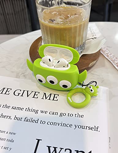 Cartoon Case Compatible For Apple Airpods 2/1 Anime Airpods Cute Case Cover 3D Slim Shockproof Silicone Shell Kawaii Funny Cover For Airpods (Airpods 2/1, Eyes Monster) #TOP2