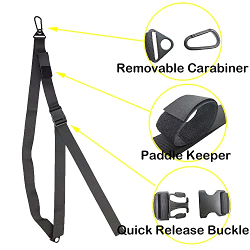 YONGZHAO Kayak Storage Strap SUP wall Mount Hangers Surf Hander Paddle Board Sling Rack Mount with Paddle Clips for Garage Indoor and Outdoors - Image 3