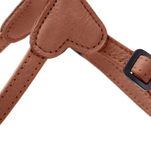 Hunter Hundegeschirr SOHO MINI, Farbe: Cognac, Rindsleder, weich & geschmeidig, fellschonend, leicht, für kleine Hunde & Welpen, Made in Germany, Größe: XS