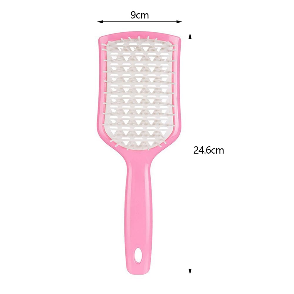 XIZONLIN Hair Brush Detangling Brush for Women Men Girls Boys Massage Brush Vented Detangler Brush for Long Short Thick Wet Dry Curly Straight Hair White Pink - Image 2