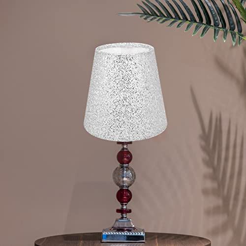 Labrimp XDM56145C17AGDVS Fabric Lampshade Lamp Shades Sequin Cloth Art Lampshade Floor Light Lampshade Decorative Lamp Shade Cover Retro Floor Light Shade Table Lampshades Cylinder Ceiling Lamp E27 Iron thumb #3