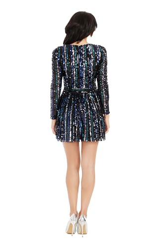 Dress the Population Women's Rome Fit and Flare Mini Dress3