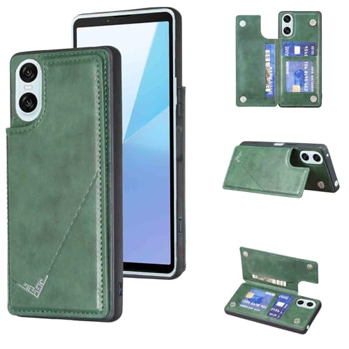 �yAnrek�z�݊��� SONY Xperia10 VI/SOG14 au/SO-52E docomo/XQ-ES44 SoftBank �p �V�^ �w�� �J�[�h�P�[�X�i�_���O���[��) �G�N�X�y���A10vi �X�}�z�P�[�X �J�[�h���[ ���u���@�\ �g�уJ�o�[ �\