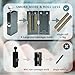 ADOTBLOB Aluminium Cannagar Mold Kit Grey, Scrub Surface Cannagar Mold, Updated X-Large Size Cigar Roller Kit with 2 Metal Skewers, Aluminium Alloy Tip, Funnel, Longer Burn Time