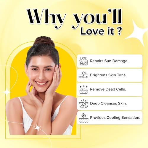 Image of Aryanveda Brightening Depigmentation Tan Removal Face Pack Enriched with Carrot & Almond Removes Blackheads & Dark Spots For Men & Women Suits All Skin Types 200g
