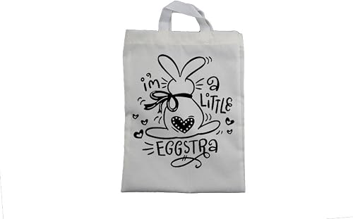 Kids Eggstra Cotton White Easter Bag