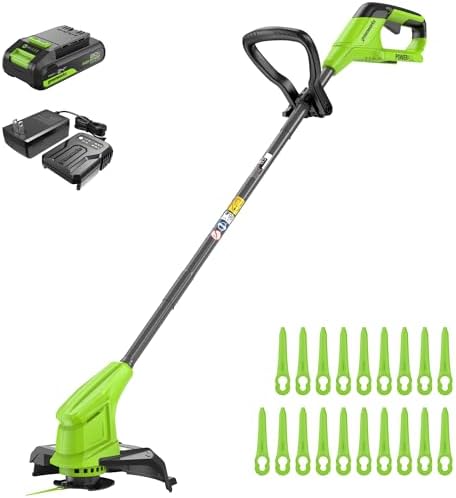Greenworks 24V Coupe-Bordures sans Fil pour Moyens Jardins, Haute...