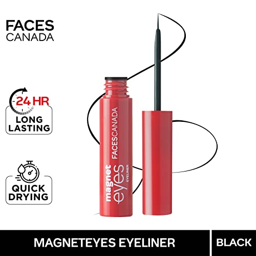 FACES CANADA Magneteyes Eyeliner - Black, 3.5ml | Intense Matte Finish | Quick Drying | 24HR Long Lasting | Fine Tip For… - Image 3