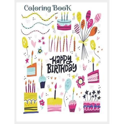 Happy Birthday Coloring Book