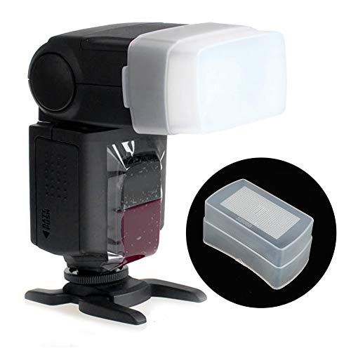 Difusor de flash para várias câmeras e difusor rígido de luz de flash superior
