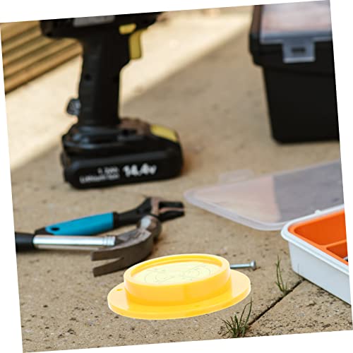 Nivel de burbuja circular amarillo para nivelar autocaravanas con precision de bolsillo 7