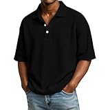 Polo Vert Homme, 4XL Polo Blanc Pas Cher Tee Shirt Manche Courte Mode Haut Leger Sport Chemise Manche Courte Homme Marque Vêtements Personnalisable 3XL