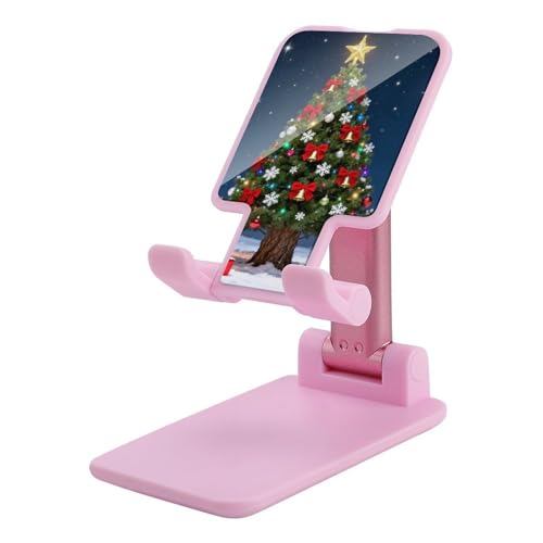 Support de téléphone réglable et pliable Idée cadeau sous la lune de Noël