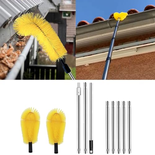 Kit de nettoyage de canalisation durable avec brosse de toit robuste - 3