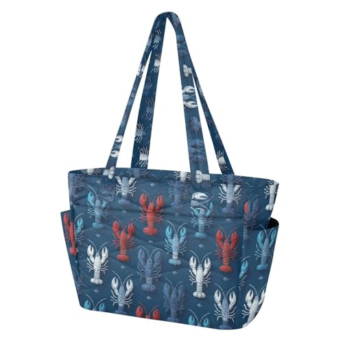Bolso Tote para Mujer con Estampado de Langosta miniatura 4