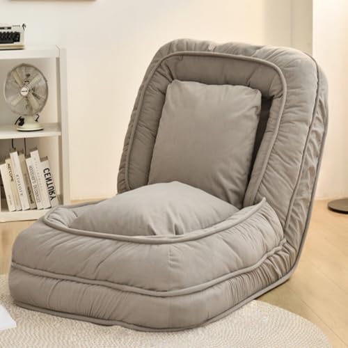 Sofá cama plegable, sofá convertible con almohada, 5 posiciones ajustables para sala de estar, dormitorio, oficina, diseño tapizado
