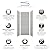 Transolid SWK363696-27V 36-in x 96-in Glue 3-Piece Shower Wall Kit, Grey Beach Velvet