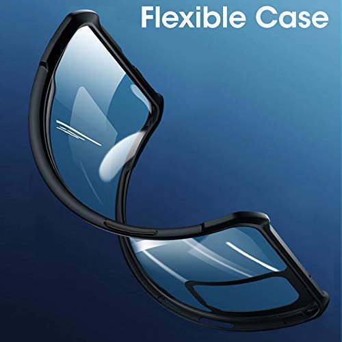 Image of WOW IMAGINE Shock Proof Clear Back Case Mobile Cover for 1+ OnePlus 8T (Hard | Hybrid PC + TPU | Full Armour Device & Camera Protection | Black)