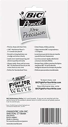 Bic Xtra-Precision Mechanical Pencil, Metallic Barrel, Fine Point (0.5Mm), 48-Count #TOP3