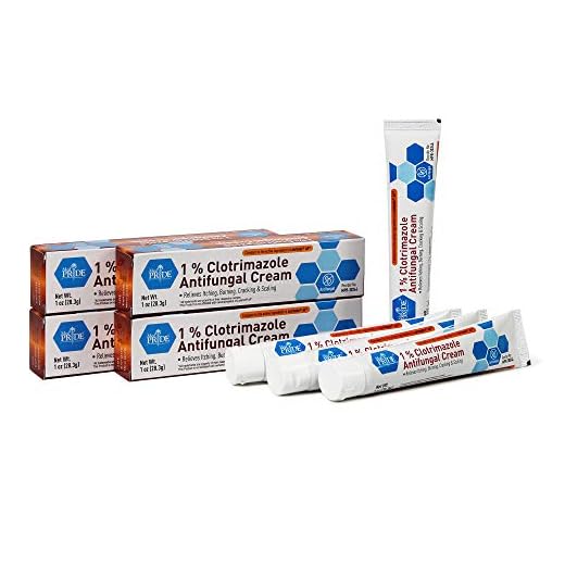 Medpride 1% Clotrimazole Antifungal Cream - Fungus Skin Care Treatment with - Jock Itch Body Ointment - Fights Infection, Sweat Rash, Athlete’s Foot, Ringworm & Relieves Itching, Burning - 4 Pack