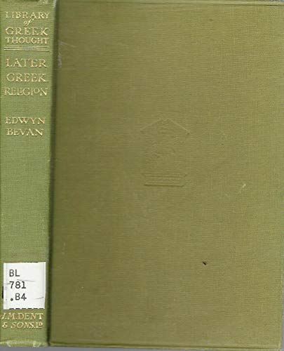 Later Greek Religion. B000I9NFXC Book Cover