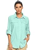 Jessie Kidden Women's Quick Dry Sun UV Protection Convertible Long Sleeve Shirts for Hiking Camping Fishing Sailing (5026 Green M)