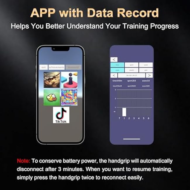 G-STORY Hand Grip Strengthener For game APP only for IOS 2 Pack Adjustable Resistance 10-130 lbs Forearm Exerciser£¬Grip Strength Trainer(2xBlue)