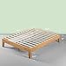 ZINUS Moiz Deluxe Wood Platform Bed Frame, Wood Slat Support, No Box Spring Needed, Easy Assembly, Natural, King