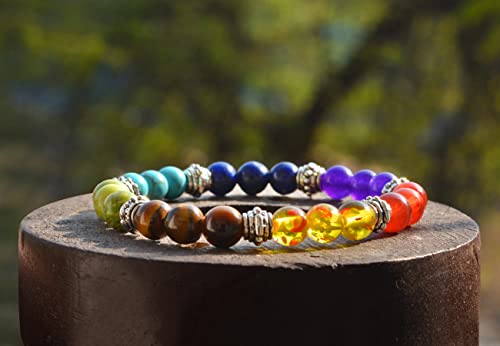 Image of Reiki Crystal Products Natural Crystal Stone Bracelet 8 mm Round Beads for Men & Women | Gemstone Jewellery Bracelet | Reiki Charged | Multiple Stone Variants Available