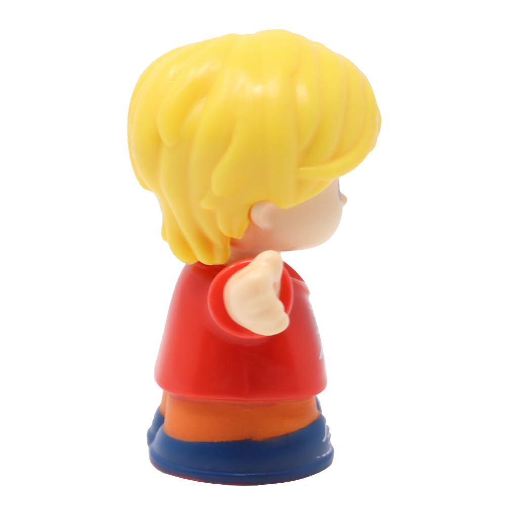 Fisher-Price Ersatzteil für Sammlerstück Little People Flughafen Schule Zoo Familie Puppenhaus Spielset GWV20 - Ersatz Blonde Eddie Figur