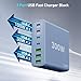 USB C Fast Charger Block 300W: 7 Port USB Charging Station Hub Brick - Dual PPS PD 100W Laptop Wall Charger Power Adapter - Blue