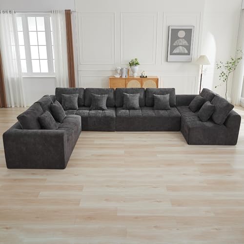 170" Modular Sectional Couches for Living Room, Cloud Boneless Couch
