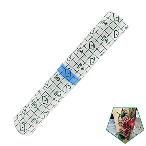 Image of Tattoo Aftercare Bandage Roll 10 inch x 2 Yard - Waterproof Transparent Film for Tattoo Initial Healing and Skin Repair Adhesive Supply Wrap