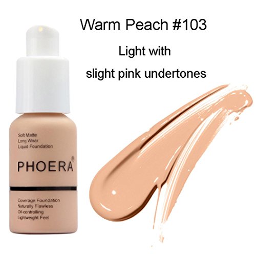Gaddrt PHOERA Matte Oil Control dissimulateur Liquid Foundation, 30ml (C)