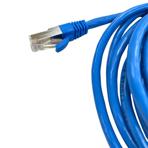 Cable Ethernet S/FTP Cat 6A 10ft con Boot Azul miniatura 4