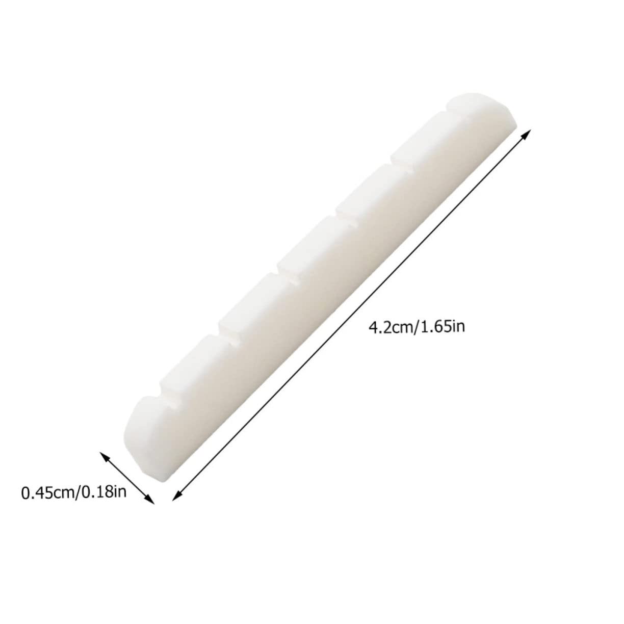 TOGEVAL Electric Guitar Bridge Nuts 6 String Guitar Nut String Nut Bridge Nut Ox Bone Improve Sound