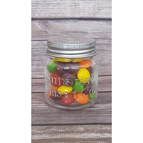 Sunshine Mason Co. Mini Mason Jar Shot Glasses With Metal Lid 2 Ounces, 6 Pieces #TOP4
