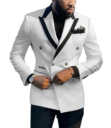 Mens Suits 2 Piece Tuxedo for Men Groomsmen Fashion Waistcoat Party Jacket Fit Blazer Suit