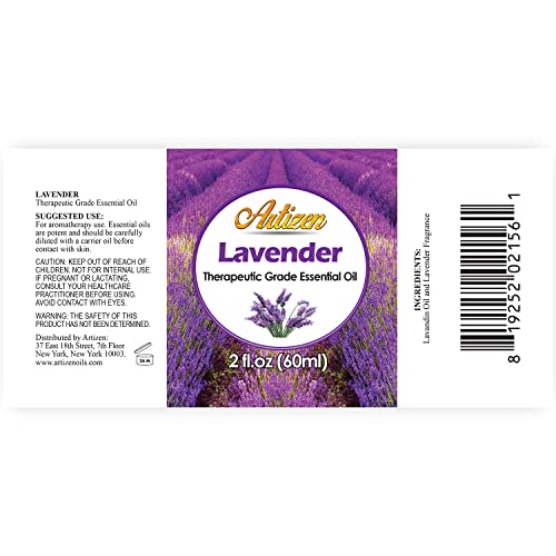 Artizen 2oz Oils - Lavender Essential Oil - 2 Fluid Ounces