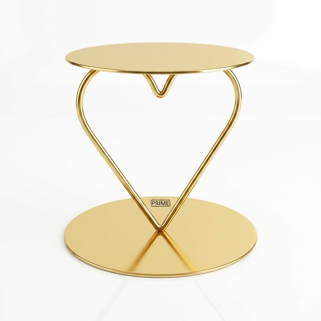 Heart Cake Spacer Stand - Silver & Gold -2