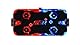 Carromco Airhockey Spieltisch Fire & Ice groß, Air Hockey Kinder/Erwachsene, Airhockey Tisch LED mit Luft 146x71x82 cm, für 2 Spieler ab 6 Jahren inkl. LED-Airhockey Pusher & Pucks