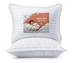Utopia Bedding Toddler Pillows 2 Pack, 40 x 60 cm Cot Bed Pillow, Kids Small Pillow, Soft and Breathable Pillows, Perfect for Travel (White) (Intended for Age 2 and up)