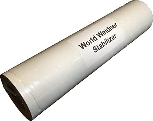 World Weidner Self-Adhesive Sticky Peel N Stick Tear Away Embroidery Stabilizer Backing 8"x10 Yard Roll